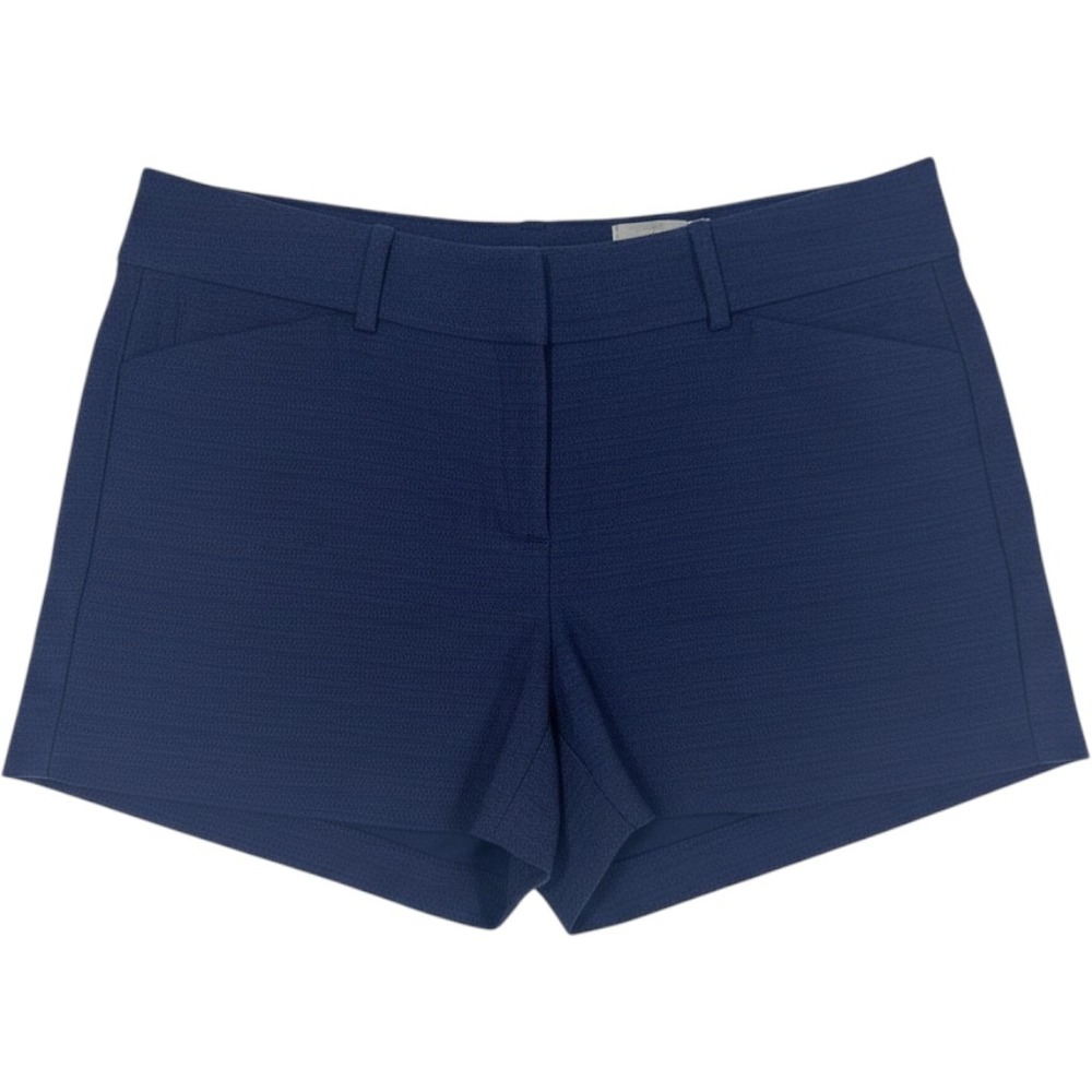Ann Taylor Signature Navy Blue Textured Shorts Size 16 NWT 4.5 Inseam 15736253